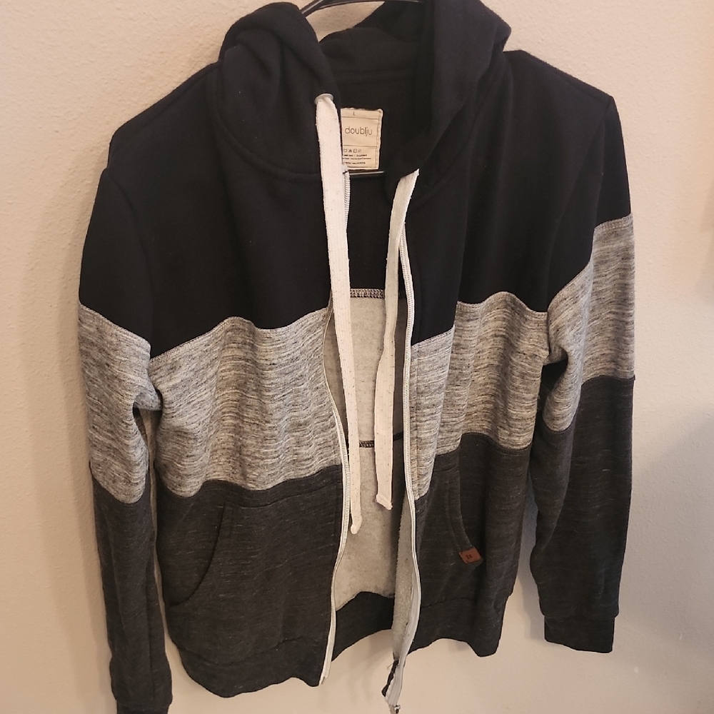 Black and Gray Women' s Hoodie  by Double D Ranch